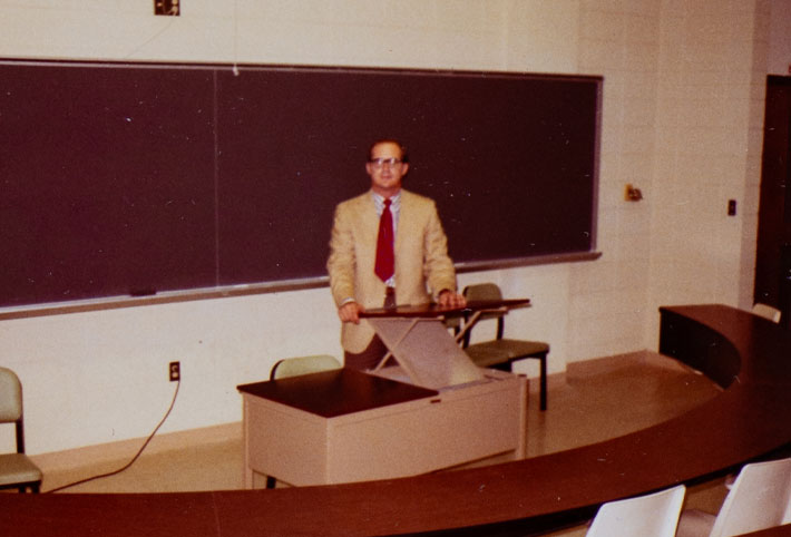 Dennis DePorter in a class Dennis DePorter in a class
