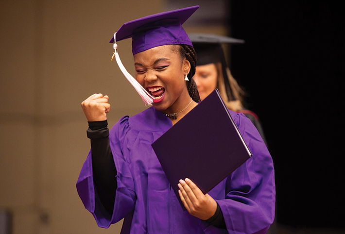 A student celebrating. Link to Closely Held Business Stock. A student celebrating. Link to Closely Held Business Stock.