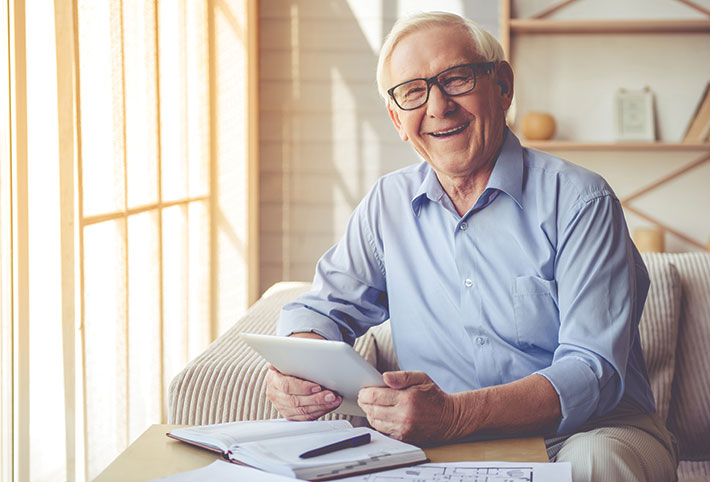 Photo of a man smiling. Photo of a man smiling.